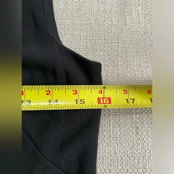 Eliza J Dress Women’s 2 Rhinestone Trimmed Fringe Embellished Black Mini - Picture 12 of 12